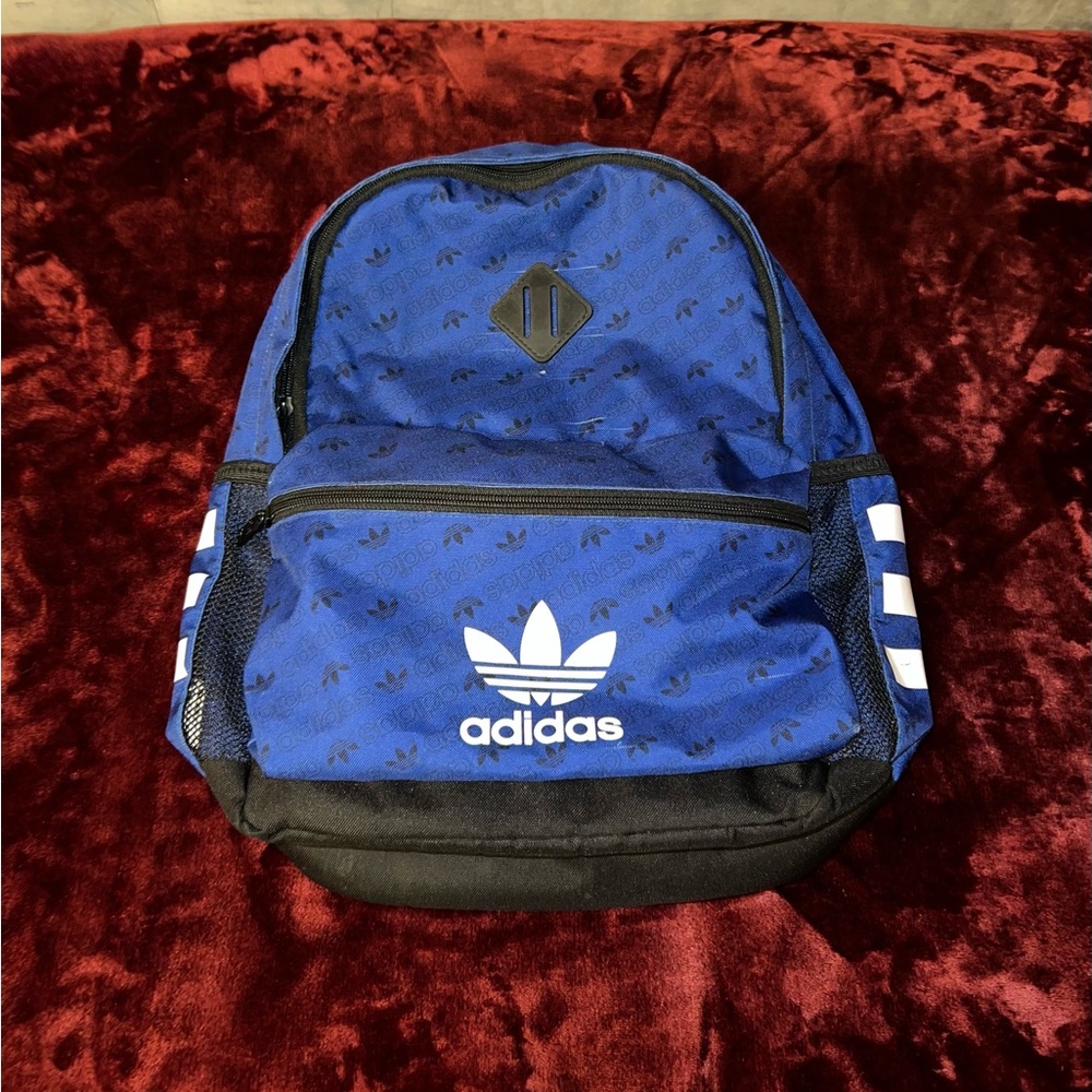 Adidas Men's Blue and Black Backpack